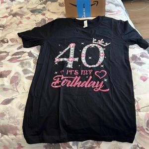 40th Birthday Black t-shirt